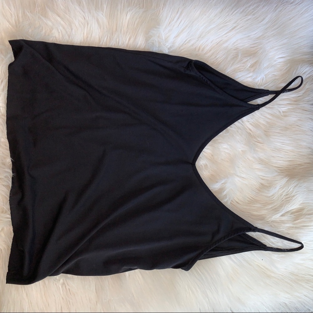 Black tank top